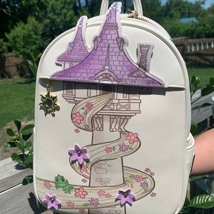 Tangled Tower Rapunzel Loungefly Backpack *RARE*